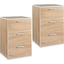 Comodino Bianco Con 3 Cassetti - In MDF, 60x40x35 Cm - Per Camera Da Letto, Soggiorno - Foto 7