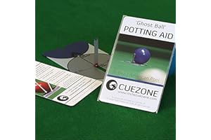 CueZone Ghost Ball - English and American Pool Potting Aid - Pool Accessories - Snooker Pool Gifts - Pool Table Accessories - Pool Cue Accessories Men