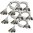 DAHSHA 5pack 27inch Computer Case ATX Power On Off Switch Cable With 2 Led Light Red Green Atx Case Front Bezel Wire