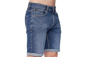 Kandor Kurze Hosen Herren – Jeans Shorts für Männer, Stretch, Sommer Bermuda Kurze Hose, Denim Herren-Shorts mit 5 Taschen