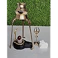 Narmadeshwar Shivling & Narmada Shivling Full Set, Nag (Snake), Nandi, Trishul, Water Stand in Brass and Stone Yoni Base Jaladhari, Shiva Ling by Shivam VASTU Kala SHIVLIBG Art