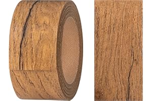 haggiy Okleina krawędziowa z melaminy z klejem topliwym, 40 mm x 5 m | taśma do naprasowania na półki i płyty | taśma krawędziowa - dekoracja: dąb Lancelot