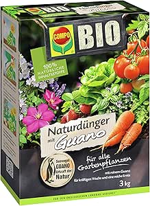 COMPO BIO Naturd&uuml;nger mit Guano f&uuml;r alle Gartenpflanzen, 3 kg