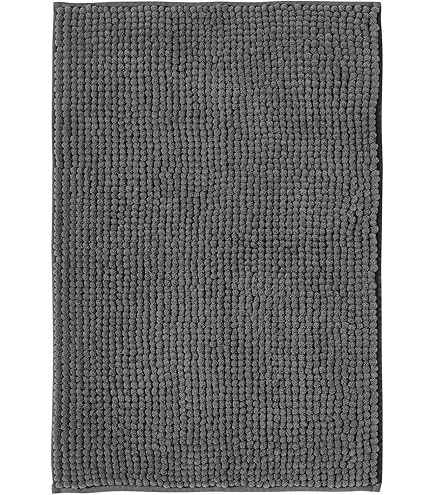 Tappeto In Cotone 3D 70x130 Cm - Morbido, Lavabile, Per Bagno, Cucina E Camera, Colore Grigio - Foto 5