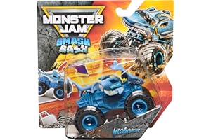 Monster Jam Smash & Bash, 1:64 Die Cast Repairable Monster Truck, Kids Toys for Boy and Girls Ages 3 and up, ASSORTED DESIGNS (SHIPPED AT RANDOM)