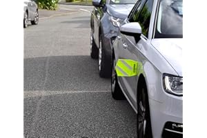 GENERIC SIDEGUARD - Reflective Flexible Car Wing Mirror Protector. Warn Passing Vehicles of Your Presence When Parked on the Street.
