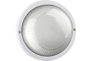 DOPO LIGHTING- lampara exterior pared FAR (ø18,5 cm), plafon para exterior IP44 E27 12W, plafon exterior techo - aplique techo exterior ideal para instalaciones en balcones, terrazas o entradas