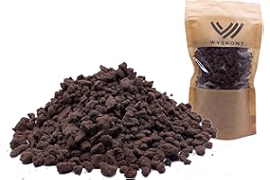 WYSKONT Pierres Volcaniques 10 Liter 5-10mm - Substrat pour Aquarium - Paillis de Lave - Décoration d'Aquarium - Décoration de Terrarium - Pierres d'Aquarium - Gravier d'Aquarium - Gravier Ornemental
