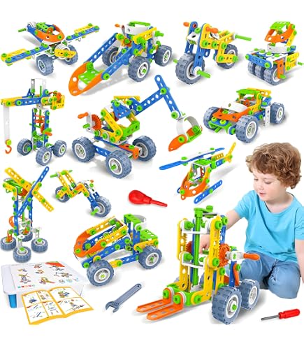AptoFun STEM-Bauklötze 135 Teile – Lernspielzeug Ab 3 Jahre, Fördert Kreativität & MINT-Kenntnisse