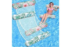 AQUADELOS X2 Hamaca Piscina Flotante o Colchoneta Rejilla Piscina. Tamaño para Adultos. Hinchable Piscina. Flotadores 4 En 1 De Uso Múltiple para Natación, Colchonetas. Ideales para Diversión Y Descanso.