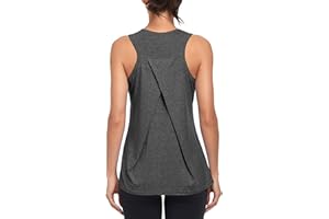 MGOOL Workout Tank Tops für Damen Fitness Studio athletisch ärmellos Lauf Top Yoga Shirts Racerback Sport Weste