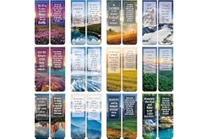 NEZYO Magnetic Christian Bookmarks Bible Verse Bookmarks 12 Pieces Bible Verse Bookmarks Cards for Women Scripture Bookmarks Magnetic Bible Verse Markers Inspirational Quotes Bookmarks Book Markers for Men