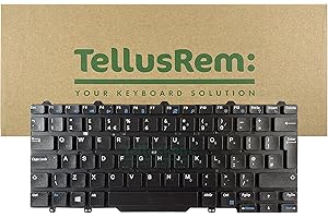 TellusRem replacement UK non-backlit keyboard for Dell Latitude E5450, Latitude E7450, Latitude E7470