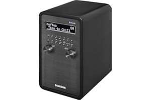 Sangean DDR-60BT Radio Digital (Dab+, Radio FM, Entrada Auxiliar, RDS, Conector de Altavoces), Color Negro Mate