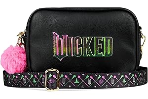 Wicked Cross Body Bag Girls Teens, Faux Leather Womens Shoulder Handbag, Elphaba Glinda Shopping Travel Days Out, Gifts for Her