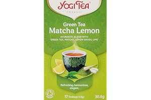 YOGI TEA Zielona matcha cytrynowa, 17 saszetek