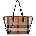 Niction Handbags for Women Canvas Fashion Large Capacity Roomy Bag Ladies Crossbody Purse Fashion Tote Top Handle Satchel, A Brown, One size