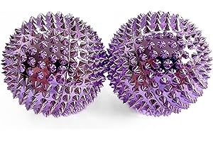 ‎MYSKILLS4LIFE 2x DBT Skills Igelball | Magnetischer Hochstress Akupressurball | Lila | 47mm Durchmesser | zum Stressabbau oder zur Massage, gegen Anspannung und für mehr Beweglichkeit und Konzentration