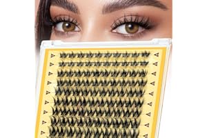 ‎QUEWEL QUEWEL Cluster-Lashes natürlich Aussehen, Manga-Lashes 120STK weich und flauschig, Lash-Cluster mit verschiedenen Make-up-Stilen, Anime-Lash benutzerfreundlich zu Hause (Manga-Welpen)
