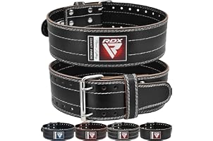 Cintura Pelle Powerlifting RAD Body Building &ndash; Supporto Lombare Con Doppia Fibbia, 6"