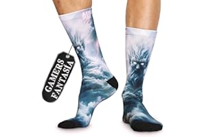 DARK EBANO Calcetines Frikis Originales 4 Elementos | Pack Regalo Geek, Friki, Gamer, Cosplay, Fantasía, Creativo, Coleccionista | Calcetines Divertidos, Diseño Exclusivo, Idea Regalo Cumpleaños, Amigo Invisible