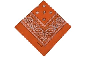 SCHALS & TÜCHER Bandana 100% Coton Original Paisley Foulard accessoire Bandeau cheveux Echarpe Mouchoirs Homme Femme Enfant
