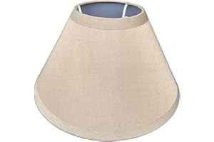 BEST&FREE Pantalla Lampara Mesa De Noche 20cm. Tulipas Para Lamparas Decorativas. Pantalla Lampara Techo Fácil De Poner. Pantallas Lamparas Bonitas. (1, Marrón)