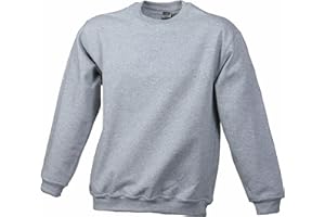 James & Nicholson Sweatshirt Rundhals - Klassischer Sweatpullover für Freizeit und Beruf