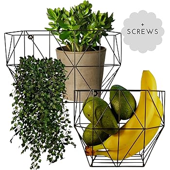 FRUITWALL - Obstregal zum Aufhängen I Obst Hängekorb I Obstschale