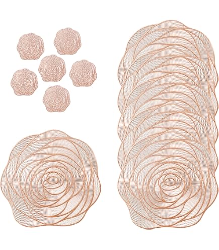 Set De 6 Sets De Table PVC 30x45 Cm – Antidérapants, Résistants à La Chaleur, Lavables – Protection Table, Vert - 12