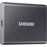SAMSUNG T7 2TB, Taşınabilir SSD, Gri, 1050MB/s'ye kadar, USB 3.2 Gen2, Oyun, &Ouml;ğrenciler ve Profesyoneller, Harici Katı Hal S&uuml;