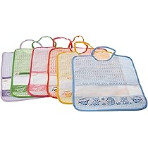 Bavaglini In Spugna Bubabù - Confezione 6 Pezzi, Cotone 100%, Made In Italy, Motivo Amici Del Bosco - Foto 9