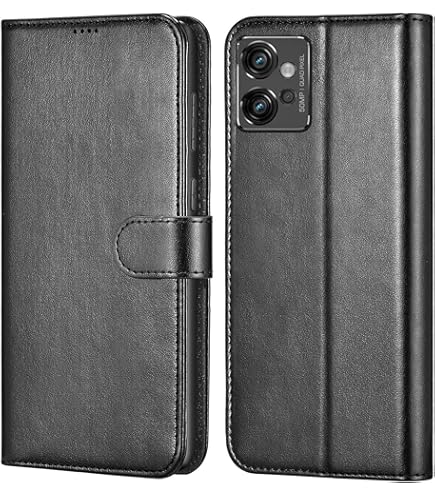 Dfjhure Motorola Moto G32 Case Leather Flip Wallet Phone Case Cover Silicone Shockproof Bumper Cover Stand View Cover With Card Slots Phone Case For Motorola Moto G32- Butterfly