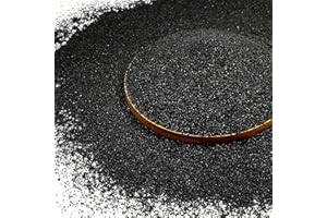 FANTIAN Black Aquarium Sand. 0.9 kg Decorative Fish Tank Sand Substrate for Turtle Tank, Plants Potted, Fire Pits, Candle, Vase Filler and Crafts