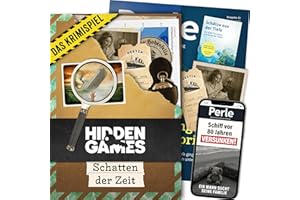 Hidden Games - Schatten der Zeit - Deutsch - Realistisches Krimispiel, spannendes Detektivspiel, Escape Room Spiel