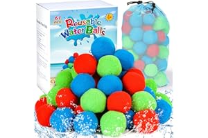 Gontence Wasserbomben - 61Pcs Wasserball Wiederverwendbar Selbstschließend - Splash Ball Wasserballons - Pool Spielzeug Wasserspielzeug Outdoor Spielzeug Strandspielzeug Garten Spielzeug 28