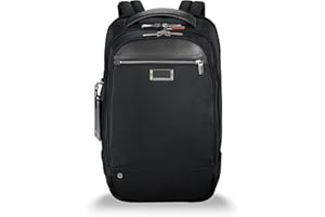 Briggs & Riley Unisex @Work średni plecak plecak, Czarny, 44 cm, Teczka