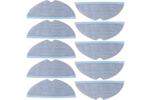 LWMTT 10 Pezzi Panno Ricambio per Roborock S8/S8+/S7/S7+/S7 Max V/Plus/Ultra/T7/ T7+/T7S+ Panni Accessori per Aspirapolvere Microfibra Lavabile e Riutilizzabile