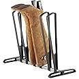 Whitmor 3 Pair Boot Rack - Adjustable Heavy Duty Frame - Black