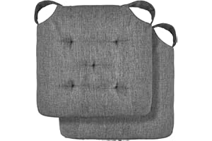 Emma Barclay Jardin Waterproof Indoor/Outdoor Seat Pad (Charcoal Grey)