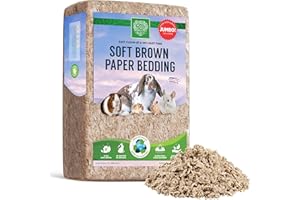 SMALL PET SELECT Brown Natural Paper Bedding, Soft Animal Bedding with Odor Control for Guinea Pig, Rabbit, Hamster, or Bunny, Cage Accessories, Made in the USA, 178L