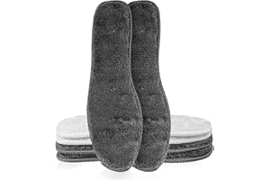 Bobelle Wear 2 Paar Lammwolle Einlegesohlen für Herren Damen,Winter Wärmesohlen Weich Dicke Flauschige Schafwolle Thermosohlen Schuheinlagen (Multicolor01, 43)