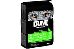 CRAVE Adult Trockenfutter für Hunde ohne Getreide - 11,5kg - mit 100 Prozent natürlichem Lamm & Rind - Premium Hundefutter trocken mit hohem Proteingehalt - 1 Beutel