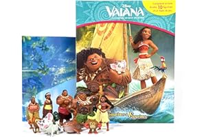 Phidal – Vaiana Coffret Libro con 10 Figuras + Alfombra de Juego, Multicolor - Libro Francés