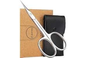 ASIPRO Forbicine per Cuticole Professionali con Custodia in pelle Artificiale Forbicine per Unghie può essere Utilizzato per Tagliare Sopracciglia, Forbici Cuticole Unghie, Forbici Manicure Cuticole
