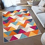 TAPISO Lazur Alfombra de Pelo Corto Resistente Suave Diseño Moderno Crema Rosa Azul Naranja Amarillo Gris Alfombra de Salón D