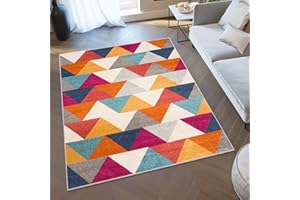 TAPISO Lazur Alfombra de Pelo Corto Resistente Suave Diseño Moderno Crema Rosa Azul Naranja Amarillo Gris Alfombra de Salón Dormitorio Habitación Infantil Juvenil Oeko-Tex 140 x 190 cm