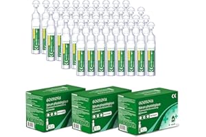 BORNOVA Sérum Physiologique bebe Sterile Serum solution saline isotonique Bébé Prévention rhume nasale nez lavage oculaire auriculaire Nettoyage des plaies bebe enfant mouche (3 BOÎTES - 120 unidoses)