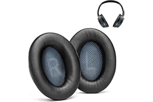 ACCESSORY HOUSE Ersatz-Ohrpolster für Bose SoundLink Around-Ear 2 Kopfhörer - Mit 'L und R' Schriftzug und der richtigen Farbe und Form Scrims (SLAE2, Schwarz)