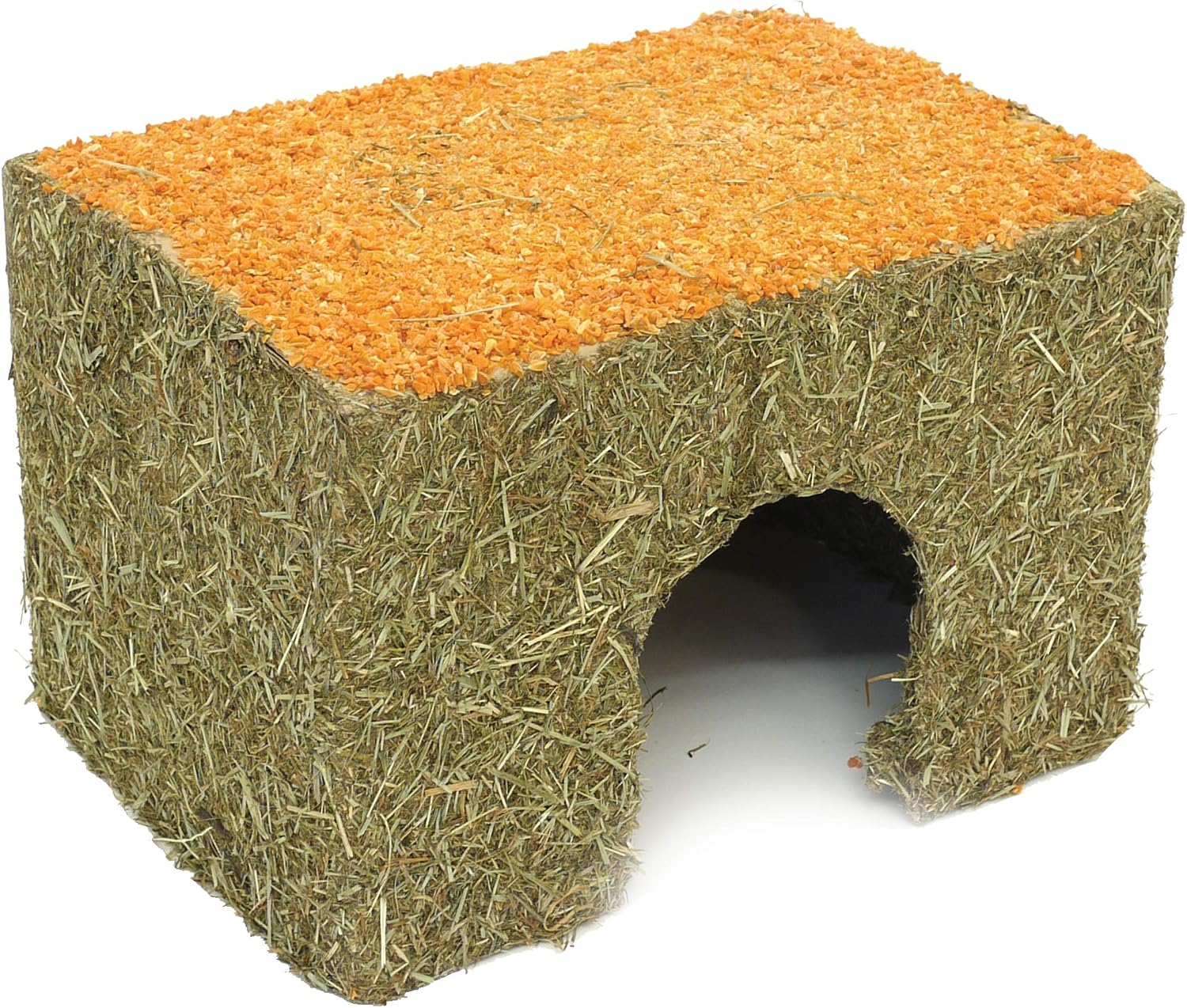 Rosewood Naturals Medium Carrot Cottage for Small Animals - Edible Toy, Hay House, Den and Hideout for Guinea Pigs, Chinchillas, Rats and Degus